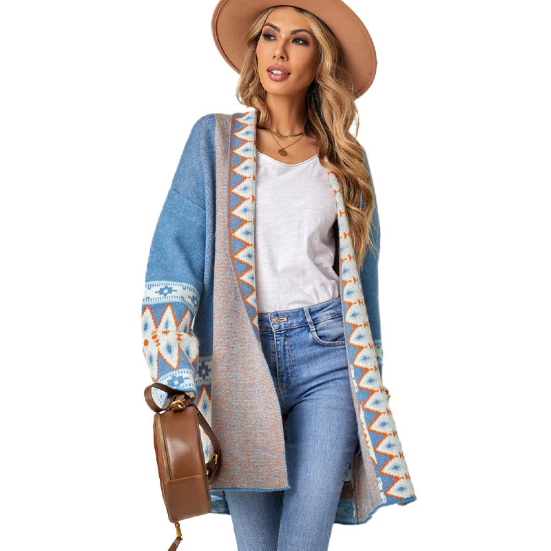 BaaQua Fashion Mid-length Sweater Coat