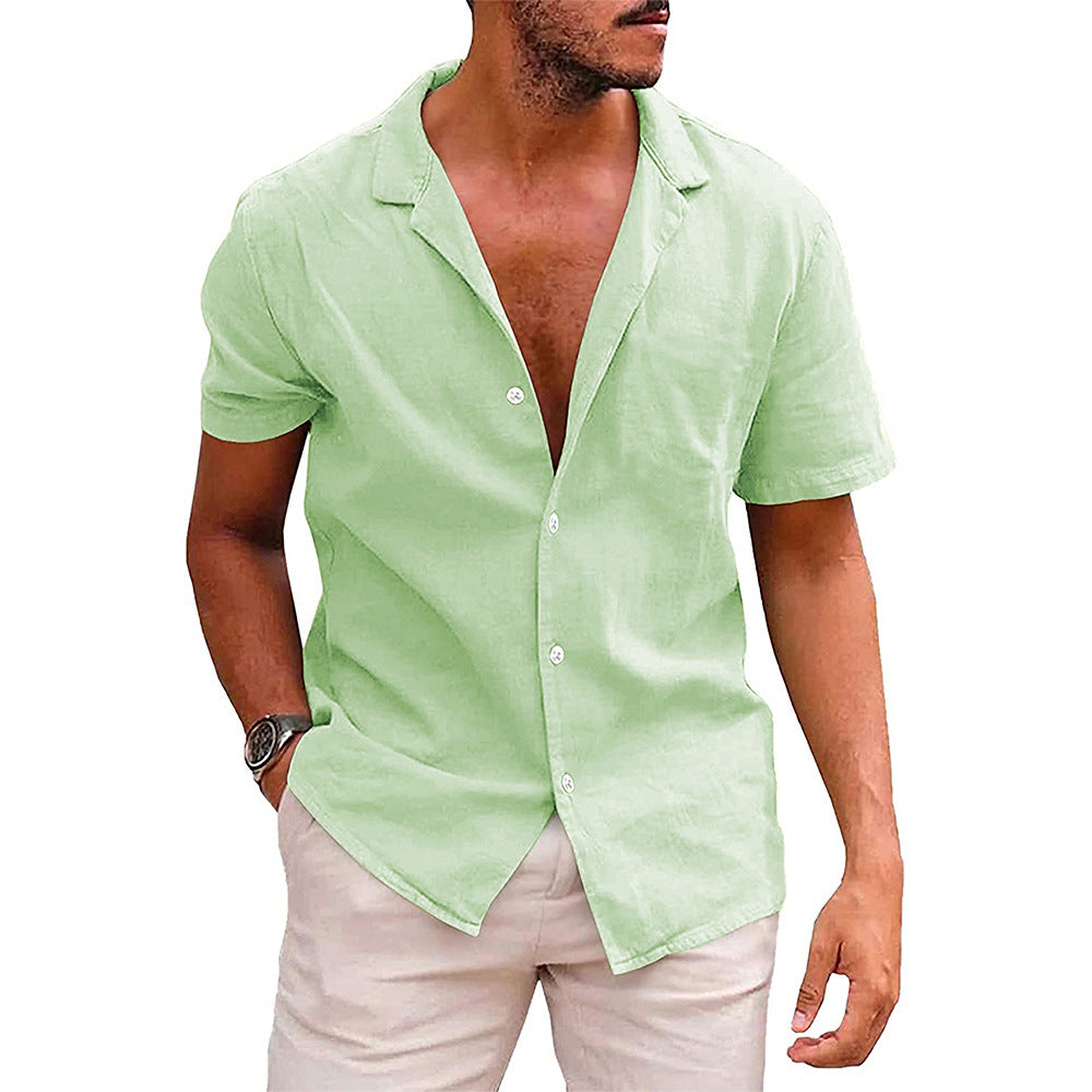 Casual short sleeve beach shirt.