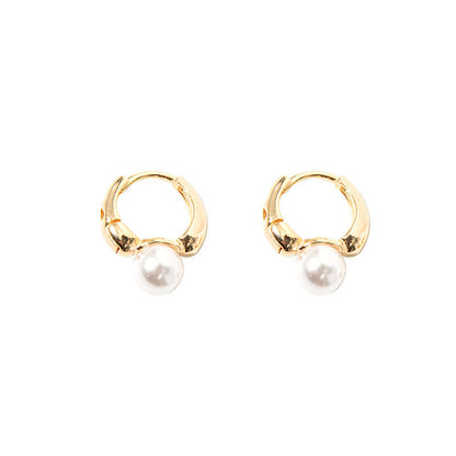 French Pearl Design Temperament High-end Atmosphere Light Luxury Earrings