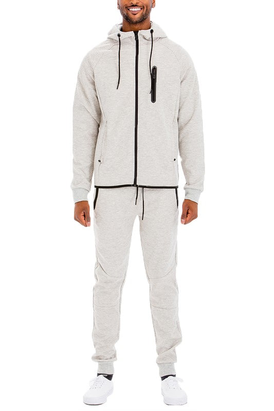 Mens Full Zip Sweat Pant Sweat Set