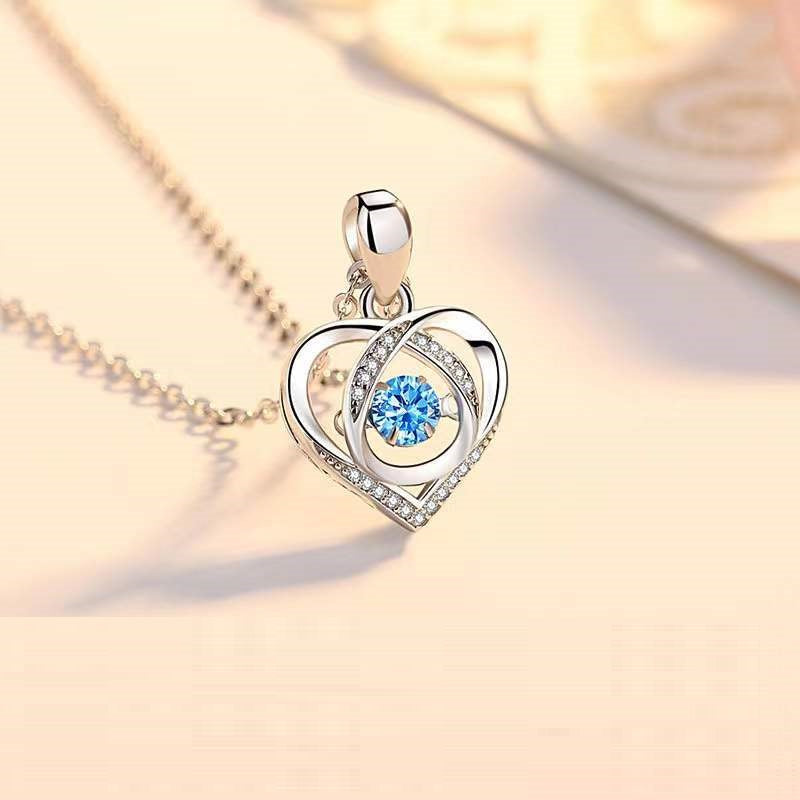 Beating Luxury Love Rhinestones Necklace Jewelry