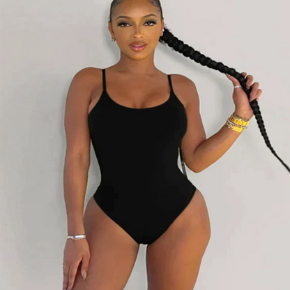 Backless string one-piece swimsuit