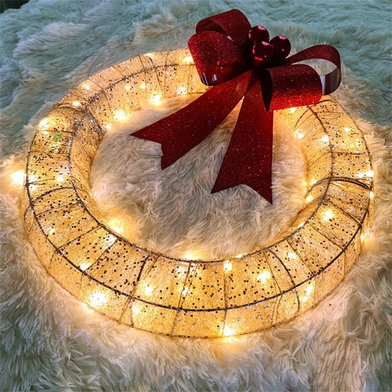 Radiant Noel LED Wreath