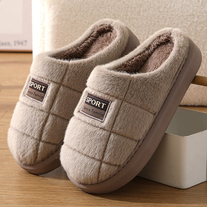 Cozy cotton wool slippers: toasty comfort