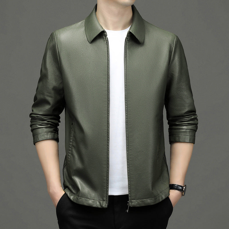 Men's ecological leather jacket