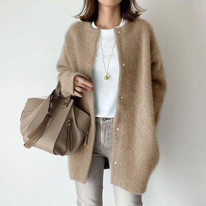 Soft Knitted Coat Cardigans Loose Jacket