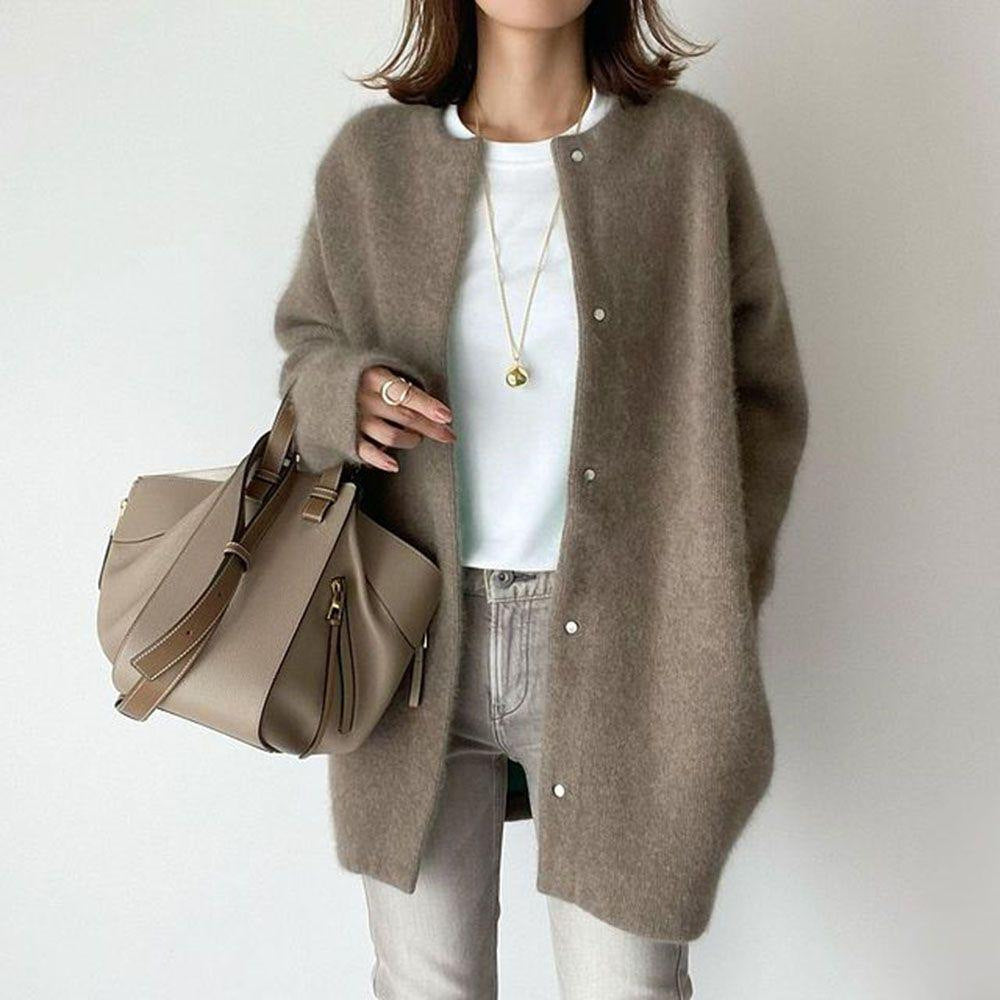 Soft Knitted Coat Cardigans Loose Jacket