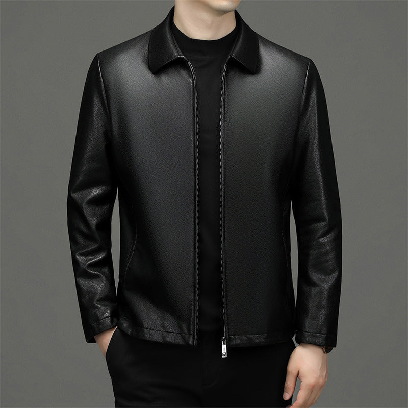 Men's ecological leather jacket