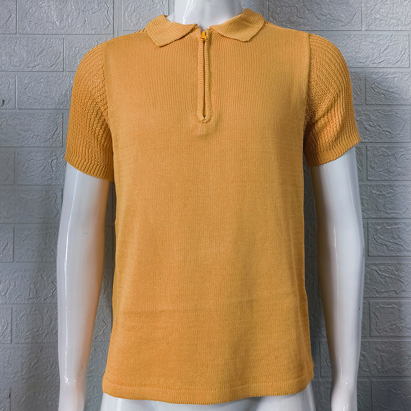 Summer Knitwear Men's Slim Top