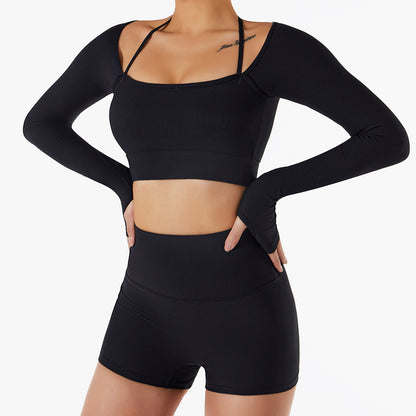 Quick-drying slim-fit yoga top