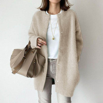 Soft Knitted Coat Cardigans Loose Jacket