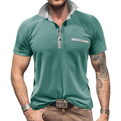 European And American Men's Double-door Top