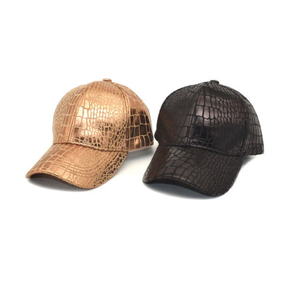 Stylish unisex croc print cap