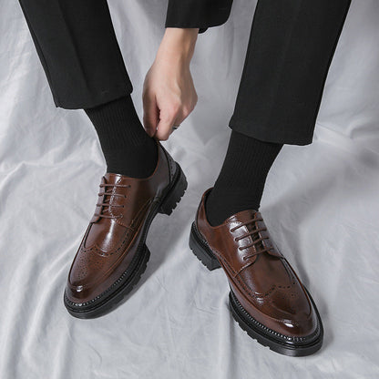 Trendy British-style Casual Leather Shoes