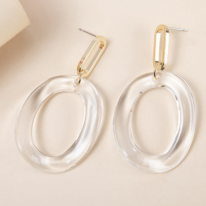 Elegant Transparent Resin Earrings