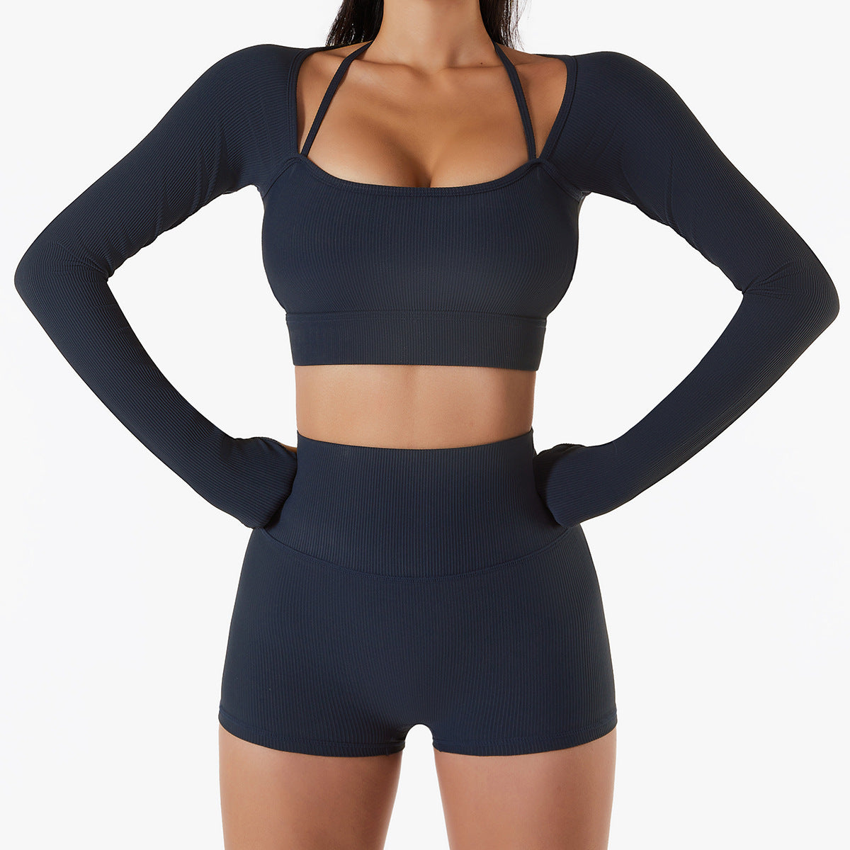 Quick-drying slim-fit yoga top