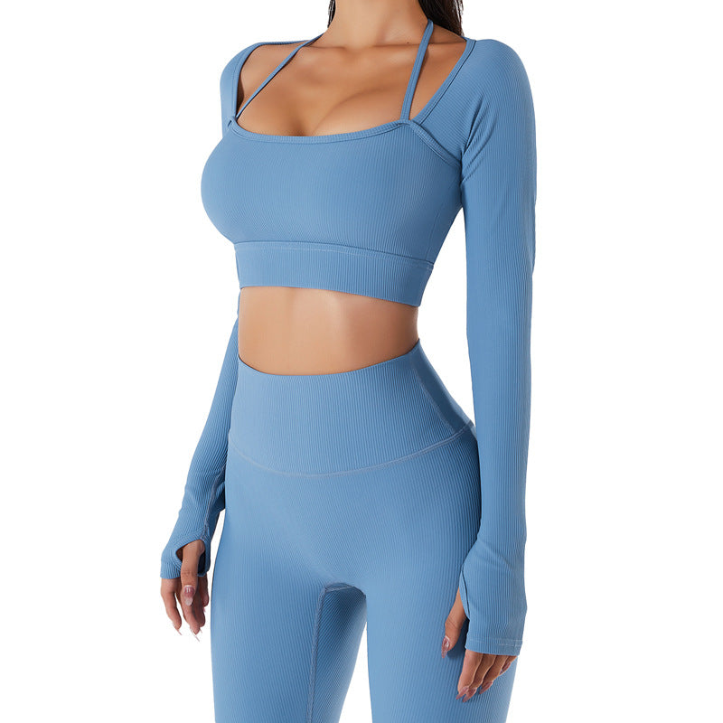 Quick-drying slim-fit yoga top