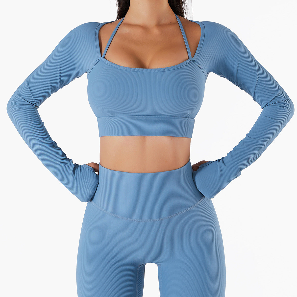 Quick-drying slim-fit yoga top