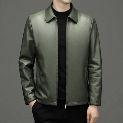 Men's ecological leather jacket