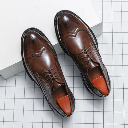 Brogue Business Formal Wear Leather Shoes