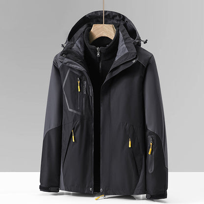 Three-in-one Outdoor Fleece Coat Thickened Mountaineering Clothing