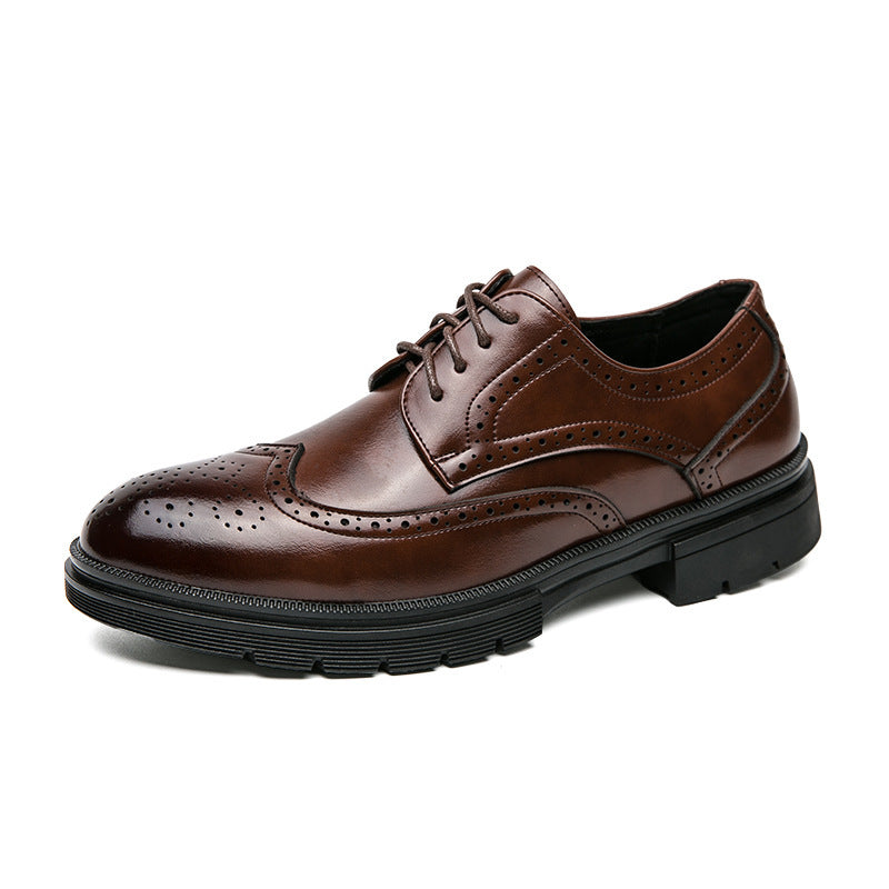 Brogue Business Formal Wear Leather Shoes