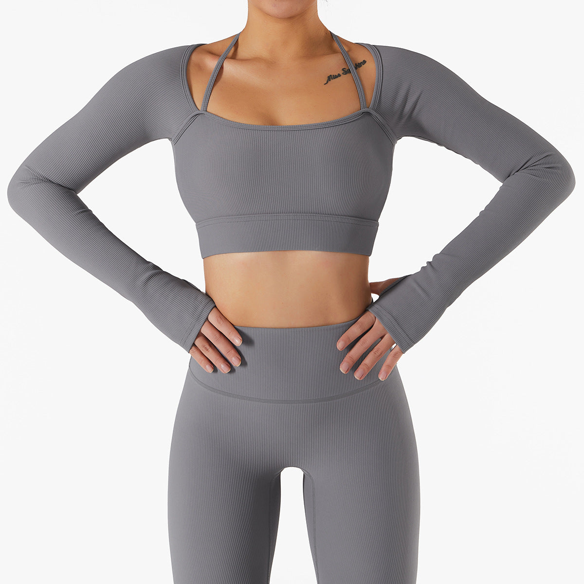 Quick-drying slim-fit yoga top