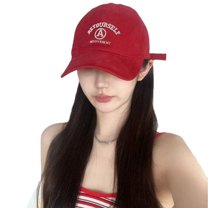 Cap Female Embroidered Couple Face