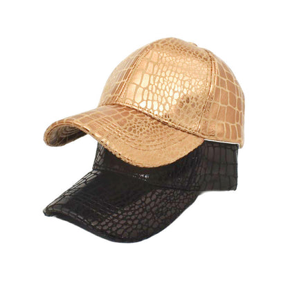 Stylish unisex croc print cap