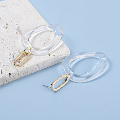 Elegant Transparent Resin Earrings