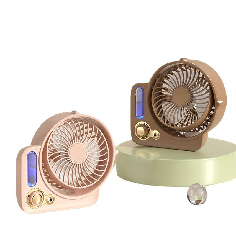 Desktop Spray Humidifier Mini Fan Household Portable Fan