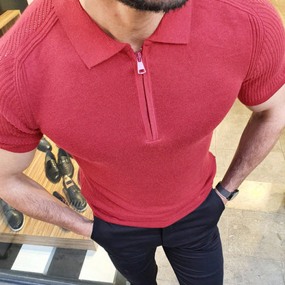 Summer Knitwear Men's Slim Top