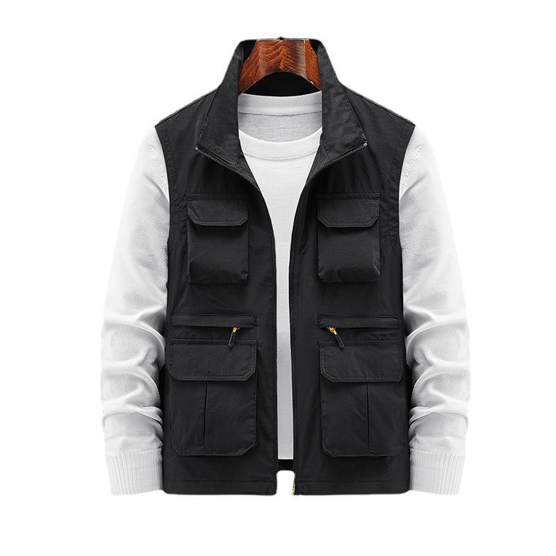 Multi-pocket outdoor work waistcoat