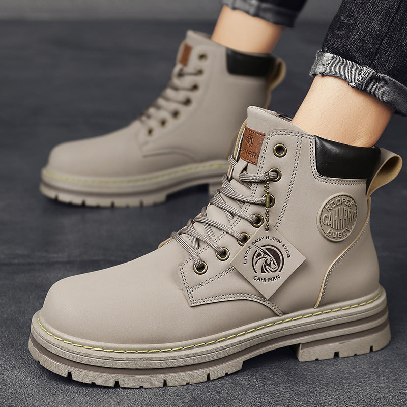 Seven-hole Fleece-lined Durable Wear-resistant Overalls Boots