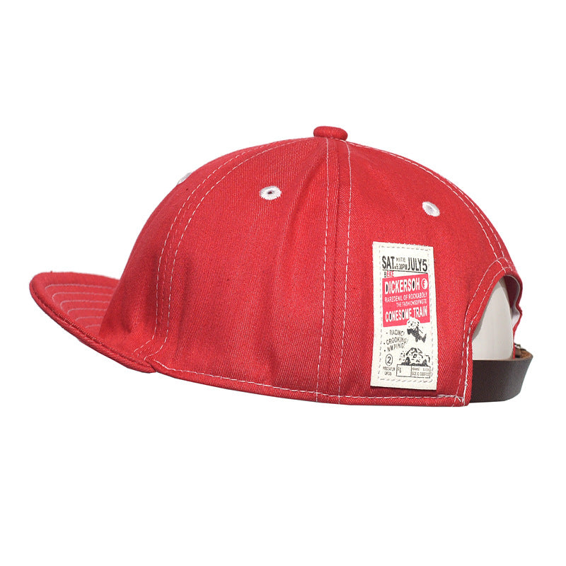 Retro Soft Top Short Brim Street Hat Men