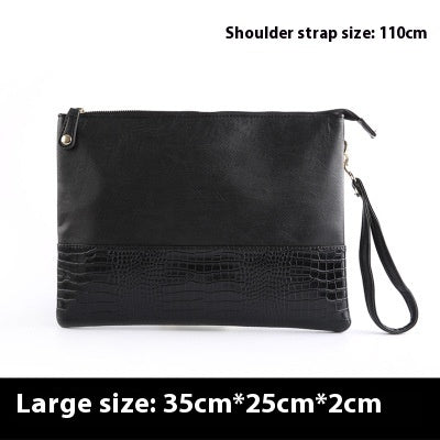 Crocodile Pattern Clutch Crossbody