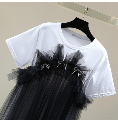 Chic Bow Embellished Tee