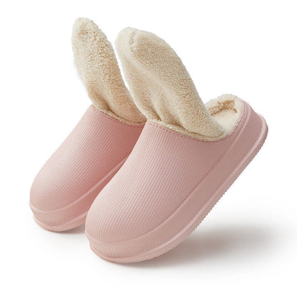 Warm, waterproof, non-slip EVA slippers.