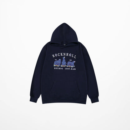 Loose Plush American Retro Hoodie