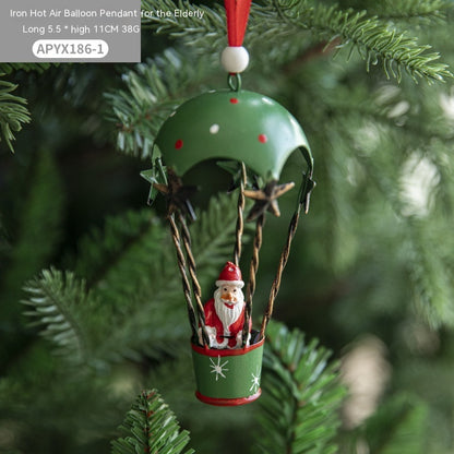 Scandi Hot Air Balloon Christmas Charm