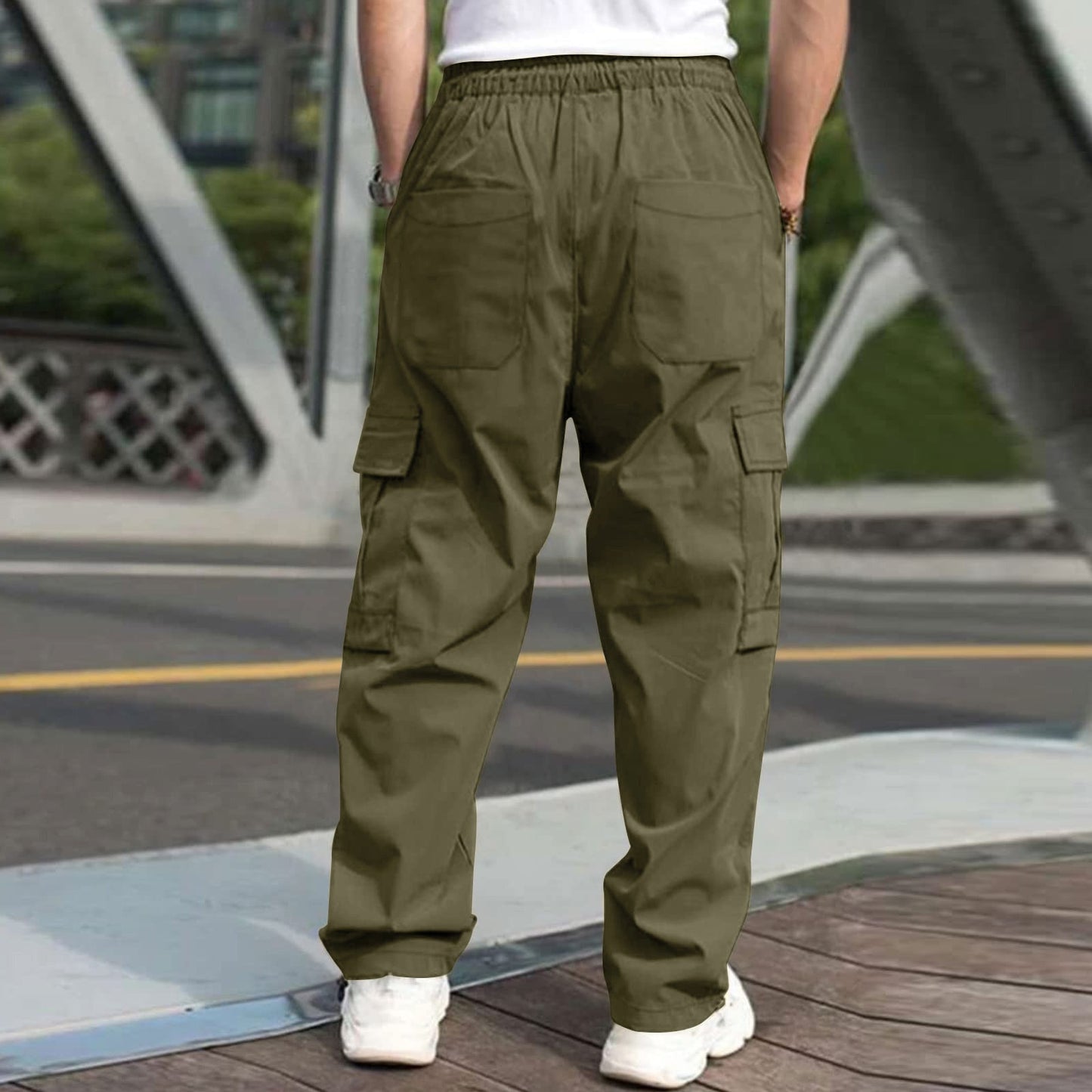 Casual Cargo Pants For Men Loose Straight