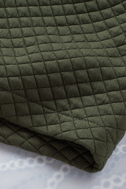 Quilted shacket with retro vibes