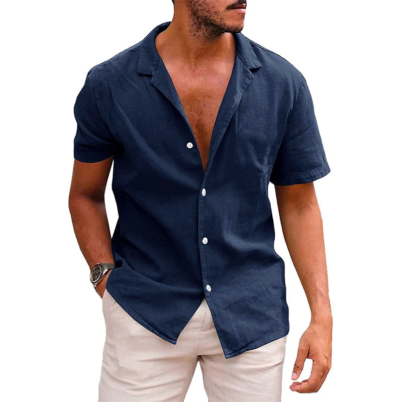 Casual short sleeve beach shirt.