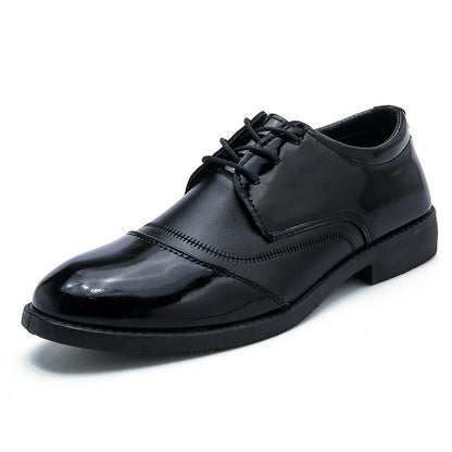 Business Formal Wear British Black Soft End Leather Shoes Men