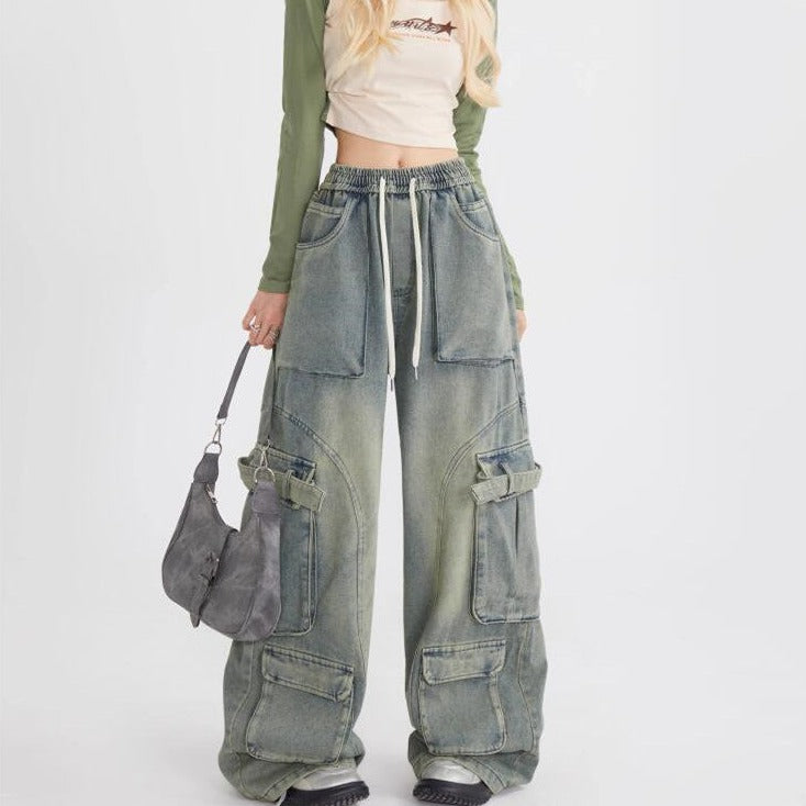 Women's American-style Retro Loose Jeans