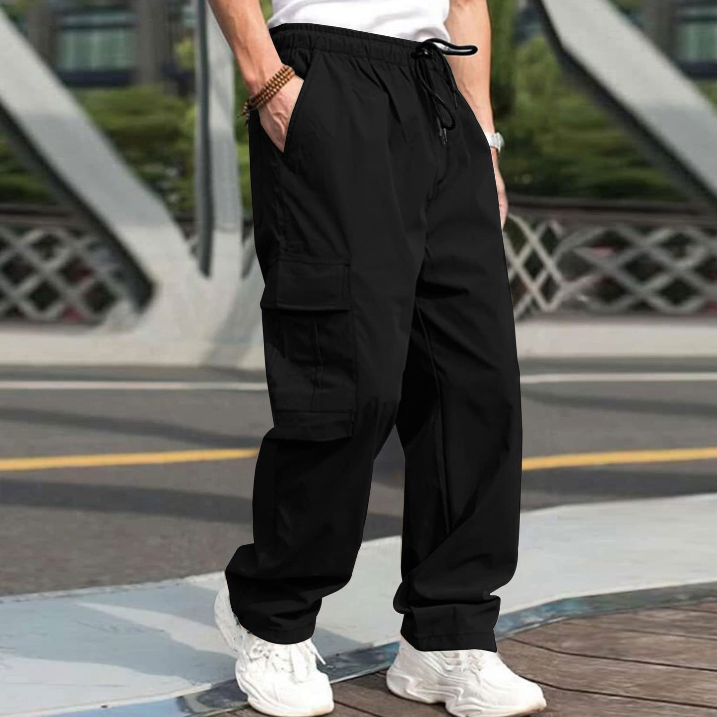 Casual Cargo Pants For Men Loose Straight