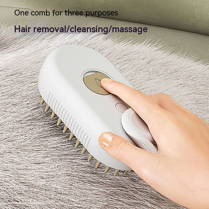 3-in-1 electric pet grooming brush.