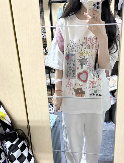 Sweet Heavy Cotton Printed T-shirt