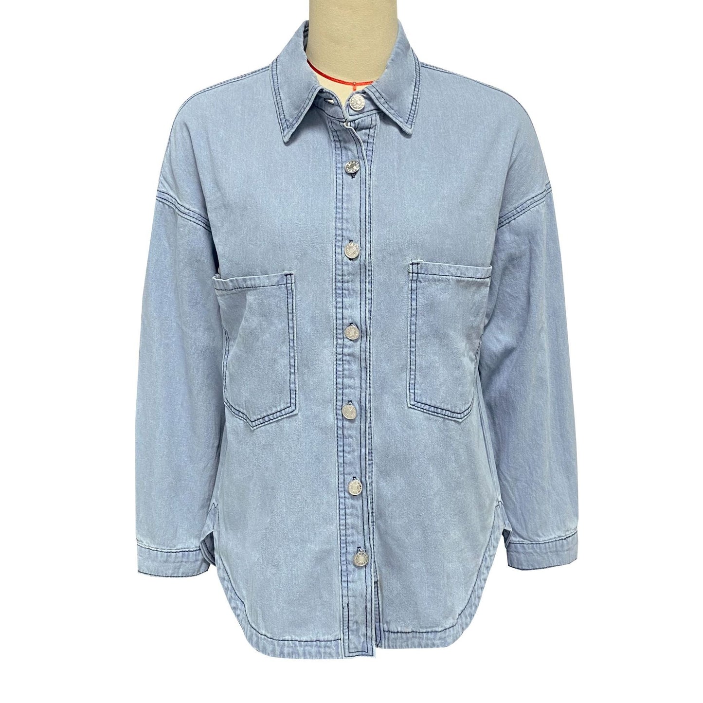 Long Sleeve Denim Coat Loose Shirt