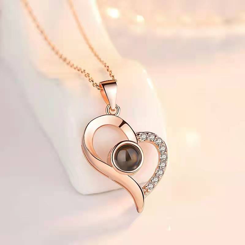 Metal Rose Jewelry Necklace Gifts